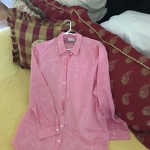 EUC J.Jill Love Linen button shirt. Size L.